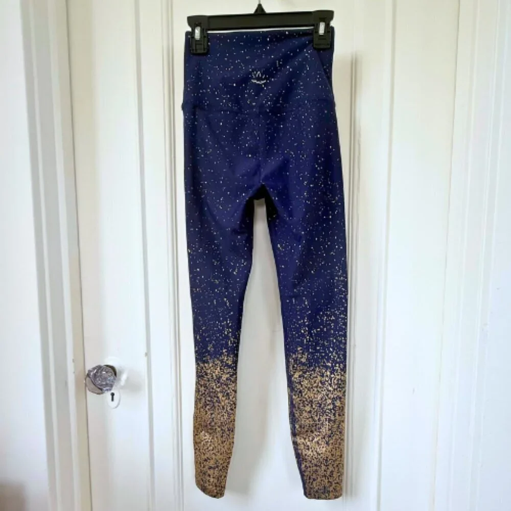 BEYOND YOGA Alloy Ombre Navy Gold High Waist Legging Size XS - Picture 4 of 11